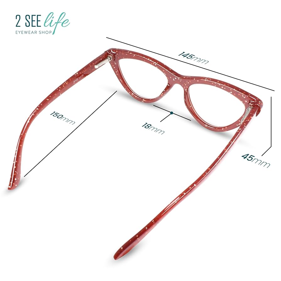 CATHEE♡ Amazon.com: Tortoise Shell Funky Cat Eye Reading Glasses for